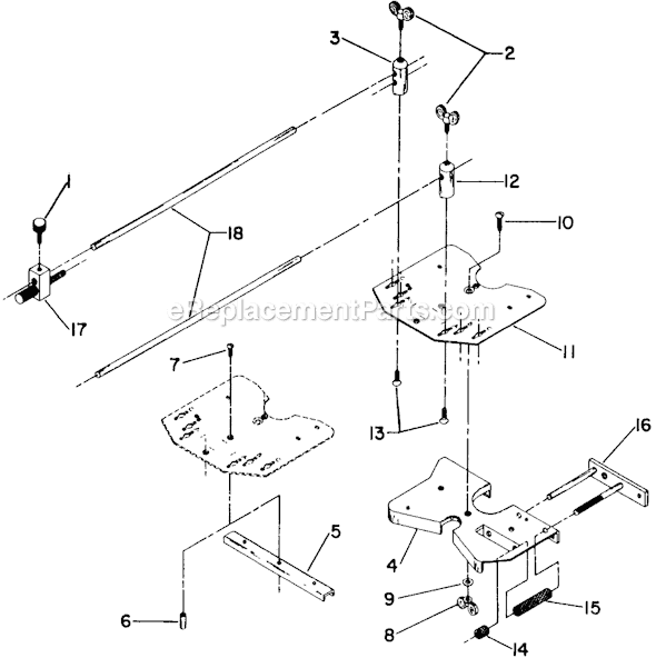 Page A Diagram and Parts List for 5043 Type 1 Porter Cable Router